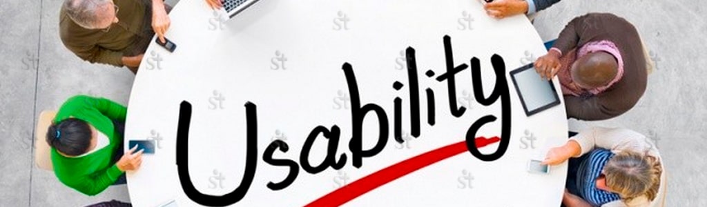 Надпись usability как символ удобства